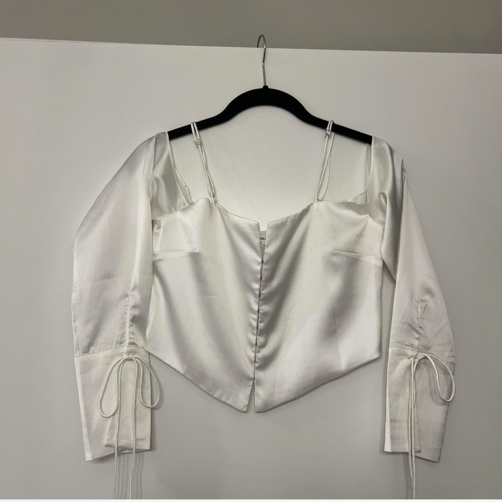 Revolve Corset Satin Off Shoulder Top